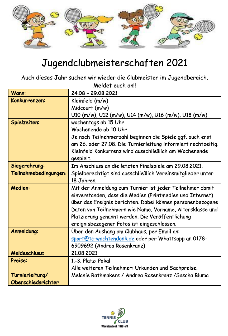 Read more about the article Jugendclubmeisterschaften 2021