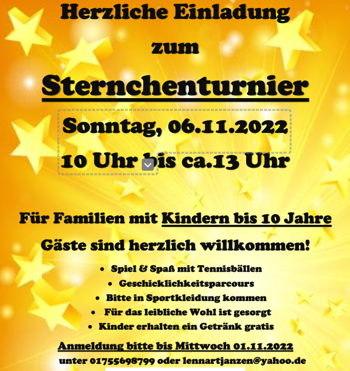 Read more about the article Sternchenturnier am 06.11.2022